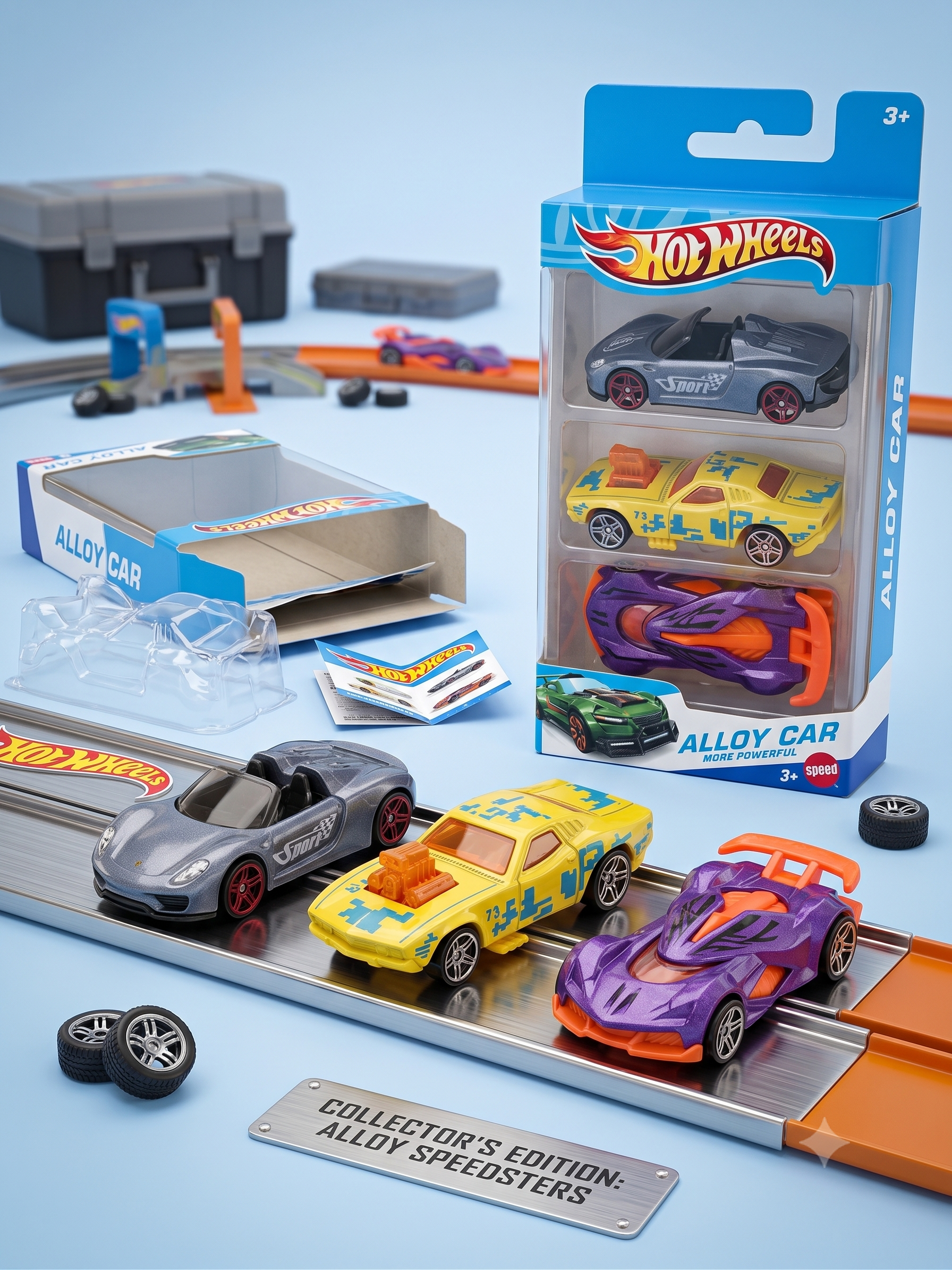 Hot Wheels 3 Alloy Car Set