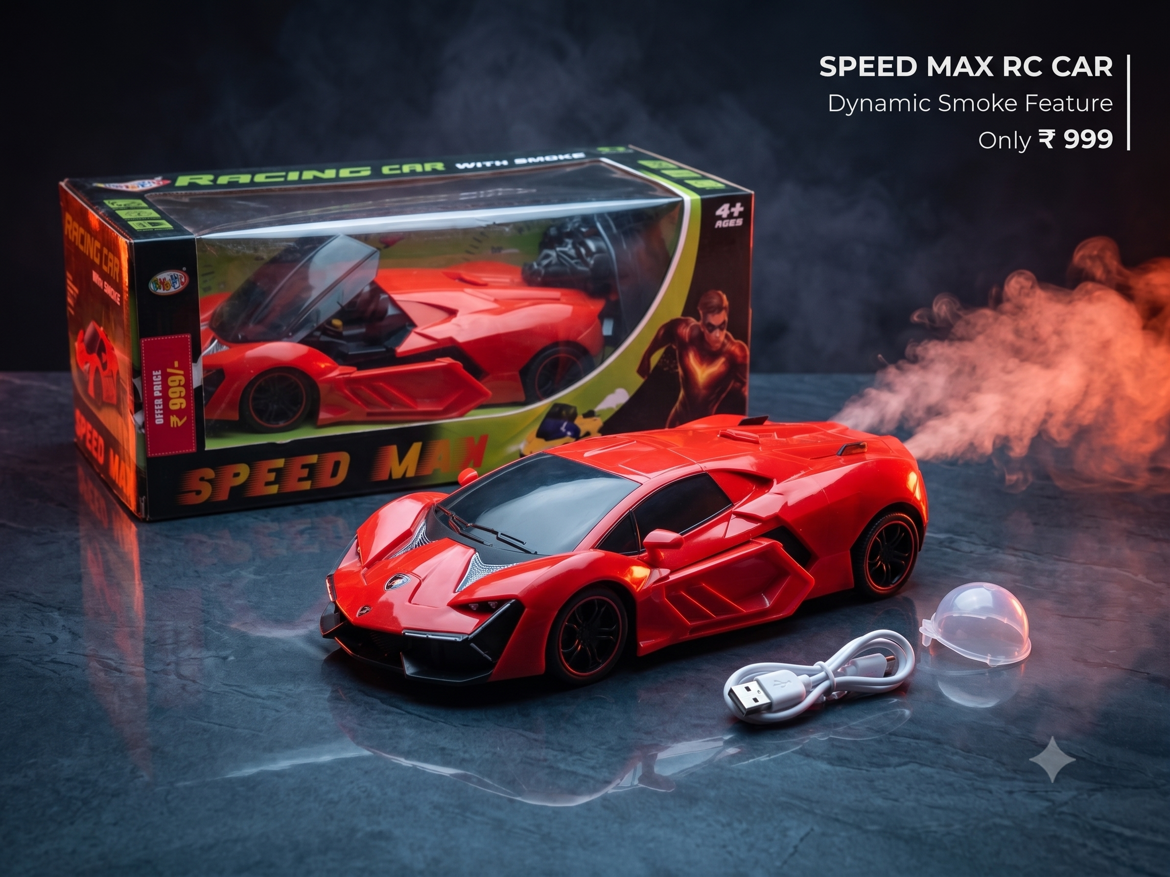 RC Car with Dynamic Smoke